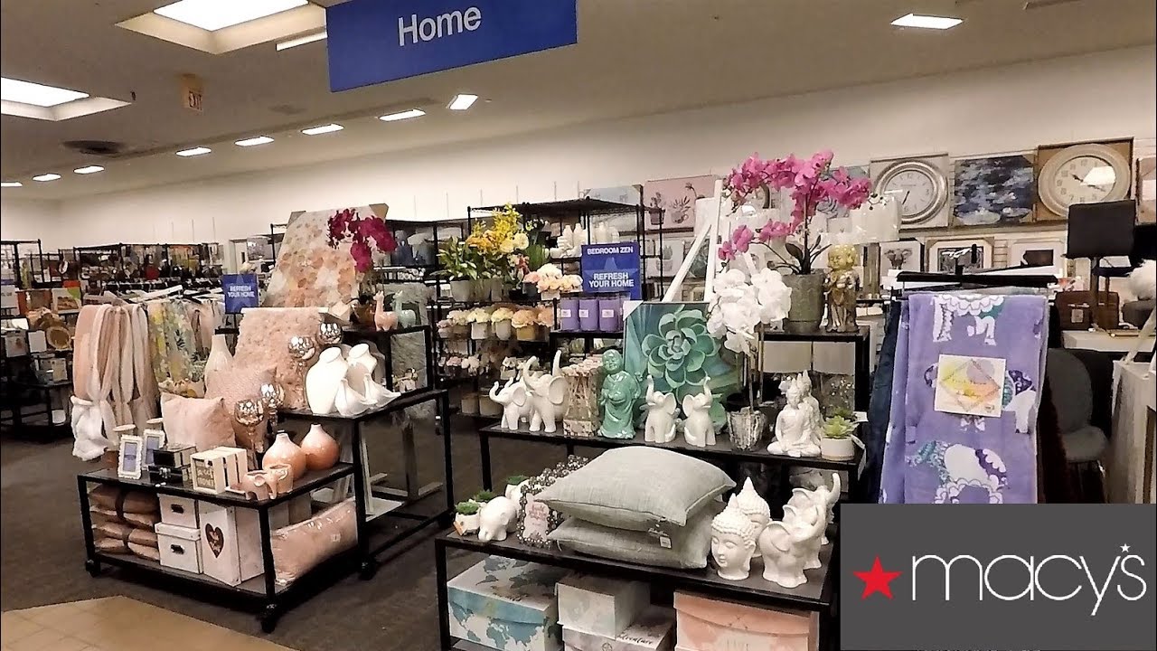 MACYS SPRING SUMMER HOME DECOR - SHOP WITH ME SHOPPING STORE WALK THROUGH 4K