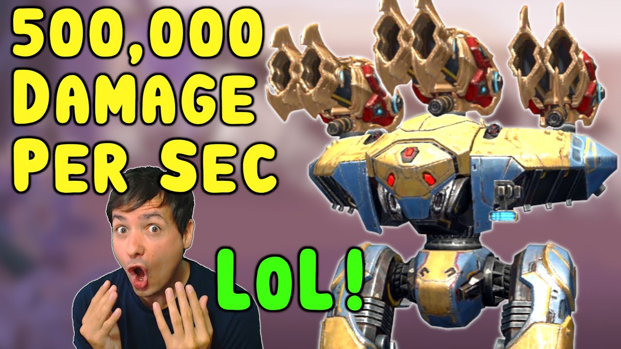OMG! New GROM SHARANGA 500k Damage Per Sec! War Robots 7.0 Gameplay WR