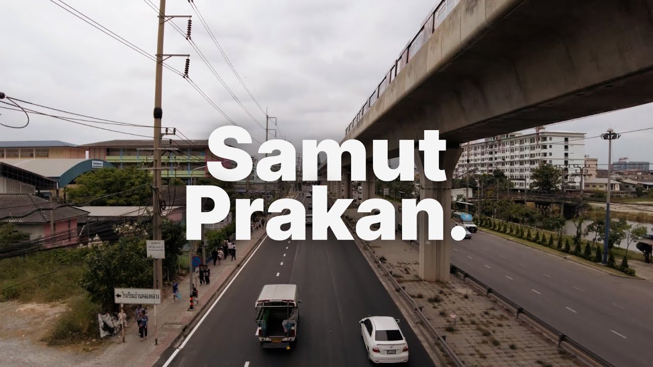 Walking Along Sukhumvit Road in Samut Prakan to Kheha BTS | 4K POV Tour | No Commentary