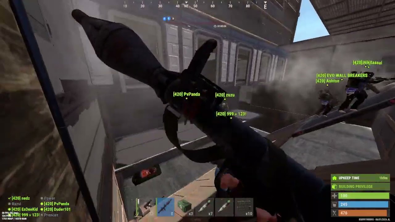 how my team got cooked in a 4 way raid on atlas 10x