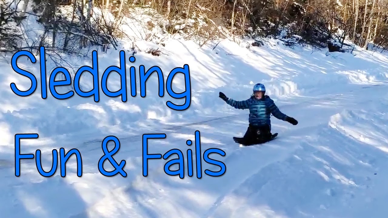 Sledding fails on steep hill