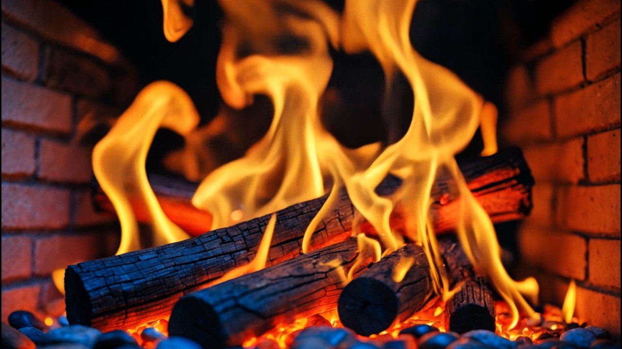 Crackling Fireplace Ambience 🔥 Cozy Fire Sounds for Deep Sleep & Peaceful Nights