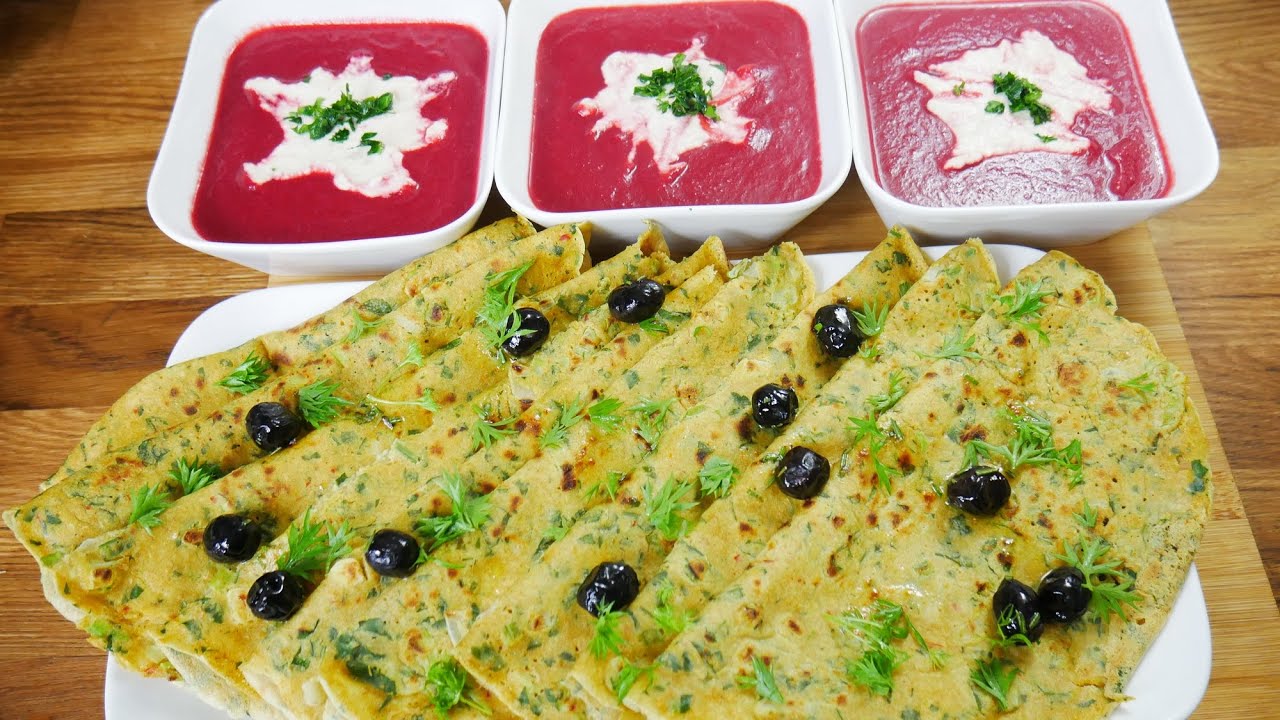 وصفات رمضان شوربة الباربة مع كريمة نباتية كريب مالح بالخميرة البلدية