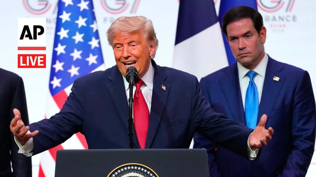 LIVE: Trump speaks at the end of the G7 summit in France