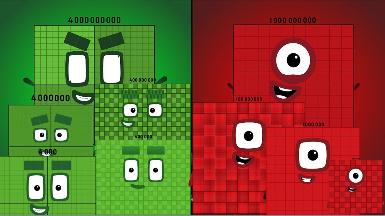 Ultimate - TEAM Numberblocks Band Re Take! (4-4B) VS (1-1B) (Mashup - Performing)
