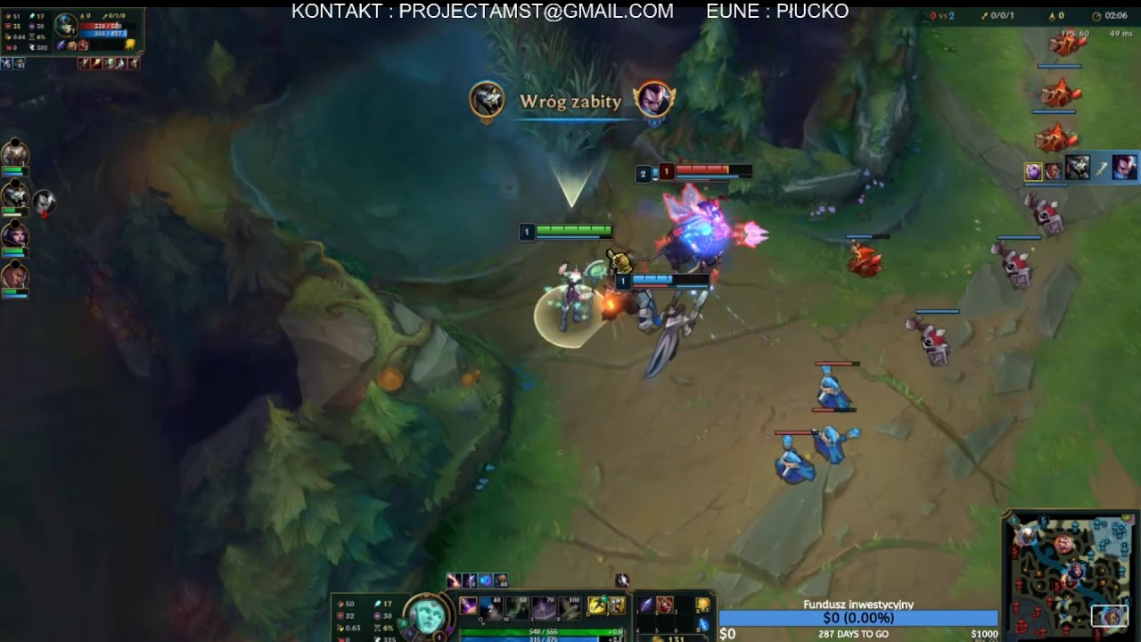 2 lvl gank bot easy double kill
