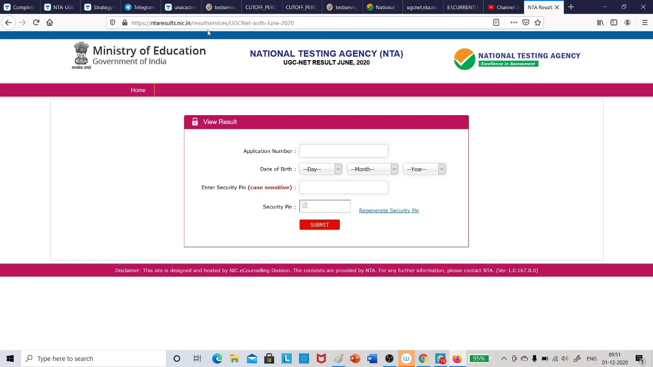 UGC NET 2020 Result Declared in NTA Website || Check your result