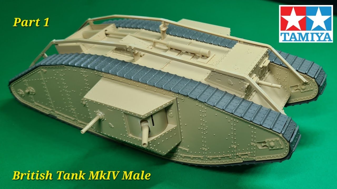 Tamiya British WW1 Tank Mk4 Male | 1/35 | Part 1 | Build #tamiya #scalemodel   #ww1