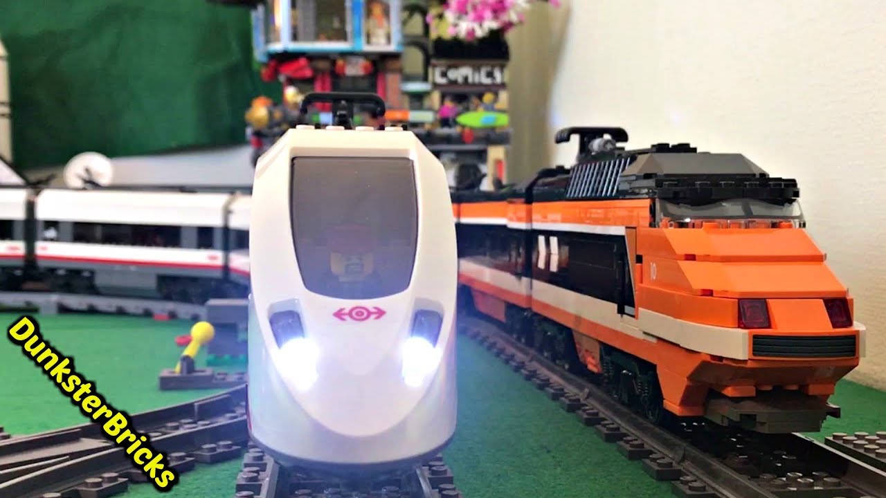 Modified Super Long LEGO High Speed Passenger Train, set 60051 Info Video!