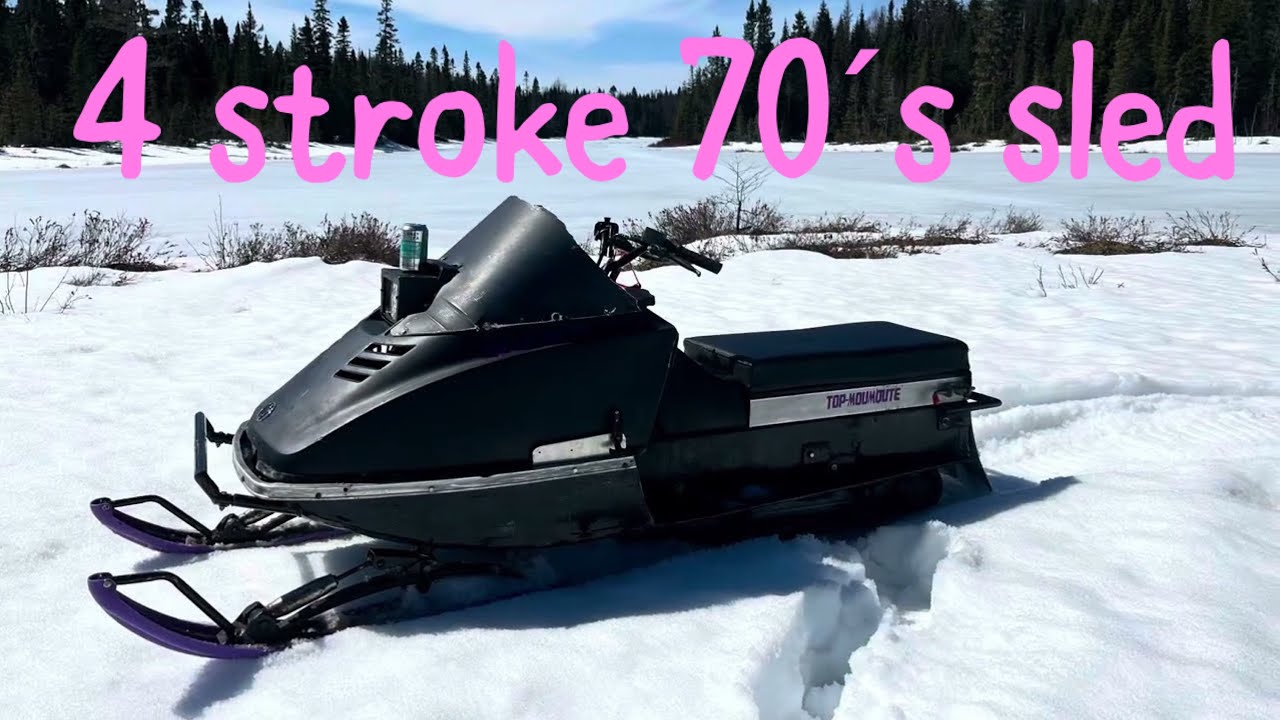 70s 4 stroke vintage sled ride april