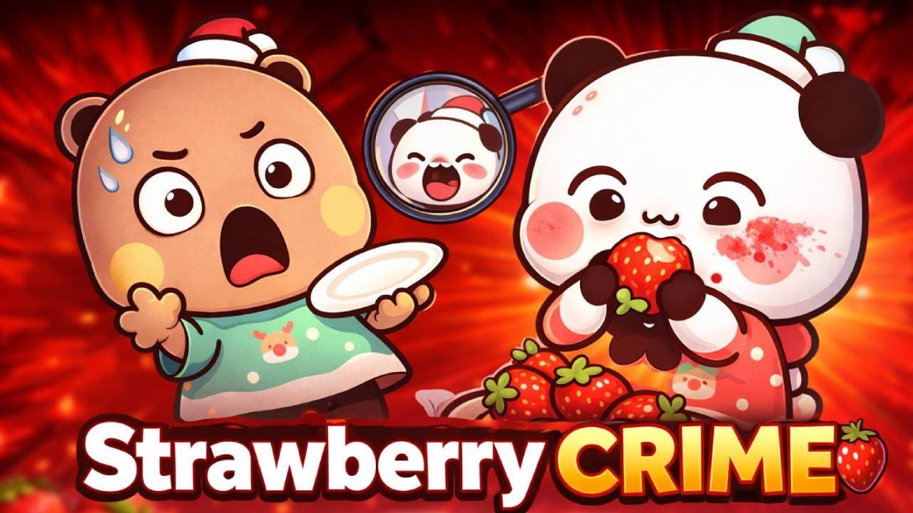 Bubu is Strawberry Thief ? || Goma Peach | Milkmoachabear | Cute Couple | Animation