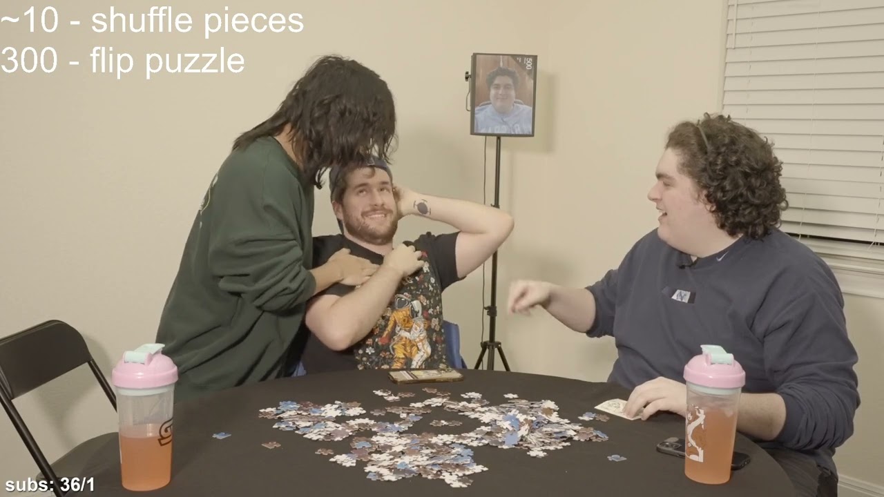 [03/12/22] WORLD'S LARGEST PUZZLE W HOOVER (larrycroft twitch vods)