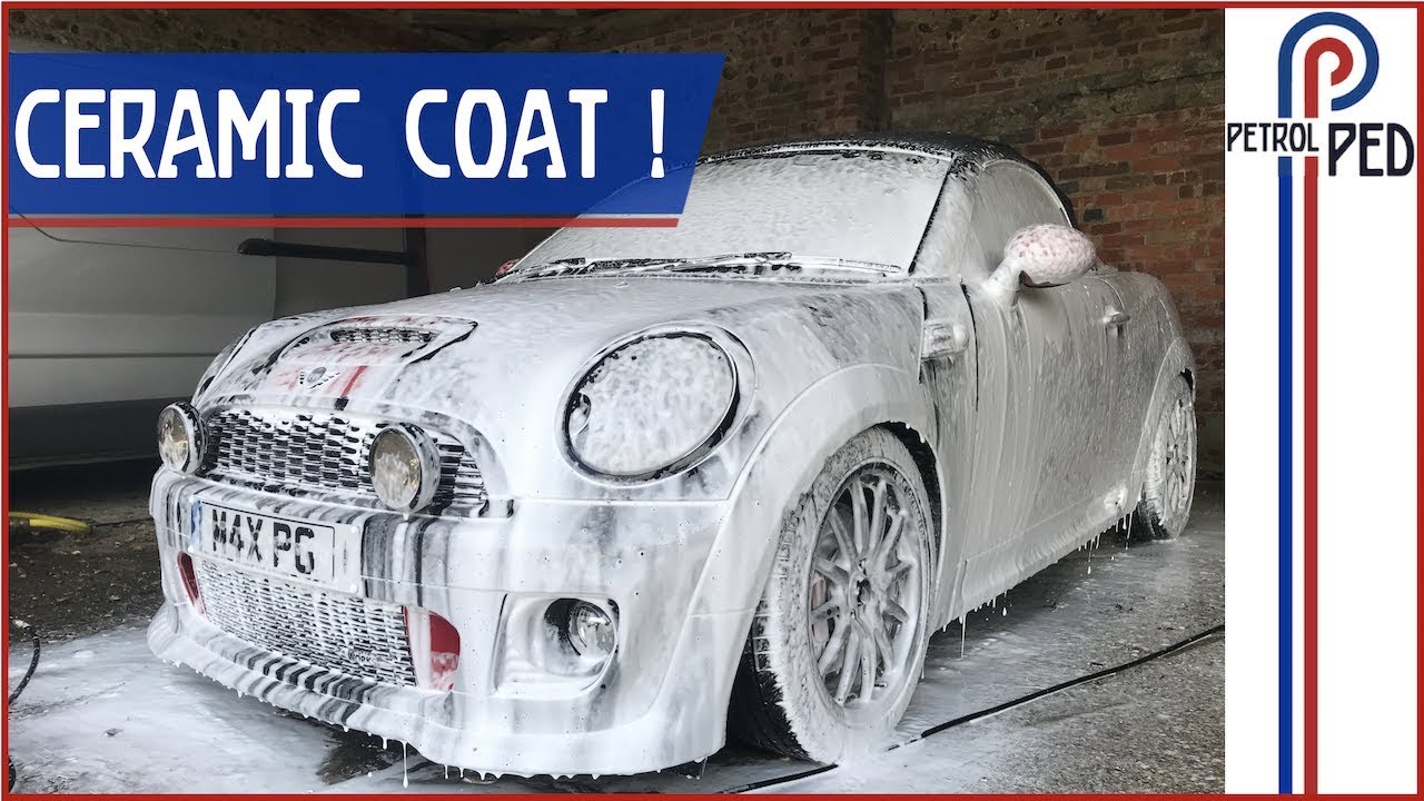 Applying a Ceramic Coat for Ruby's big day at Mini !