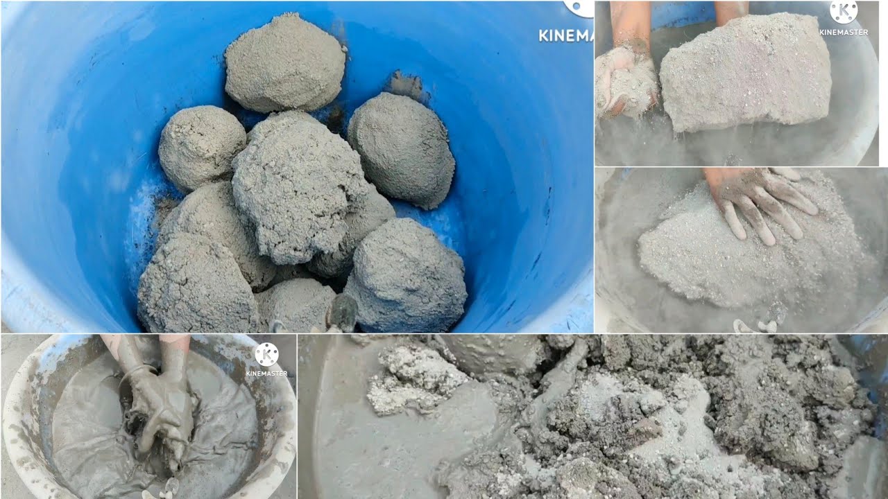 Asmr| gritty| crispy| sand cement crumbling dry and water 💦 by As Asmr