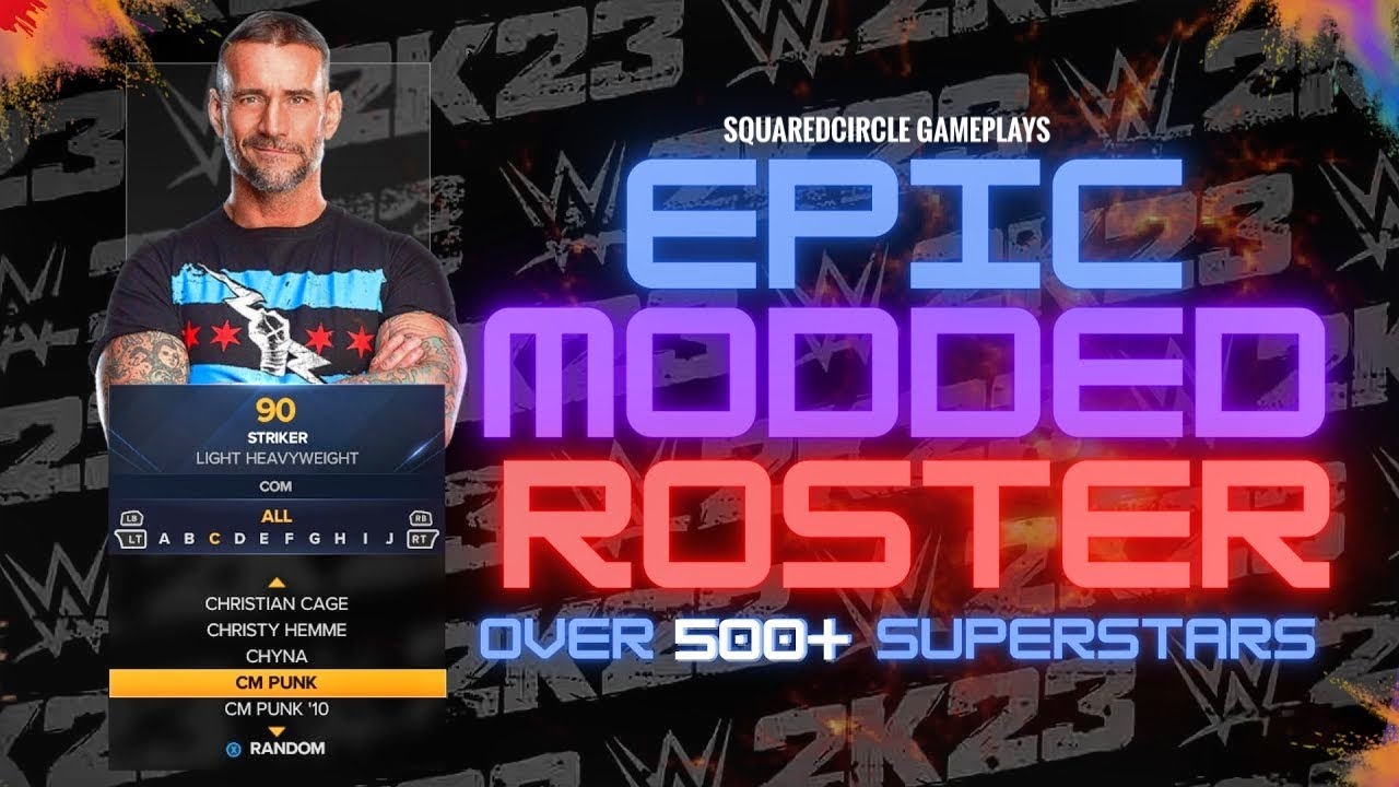 WWE 2K23 Fully Modded Roster (Over 500+ Superstars inc NXT, AEW, NJPW and more) | 2K23 PC Mods