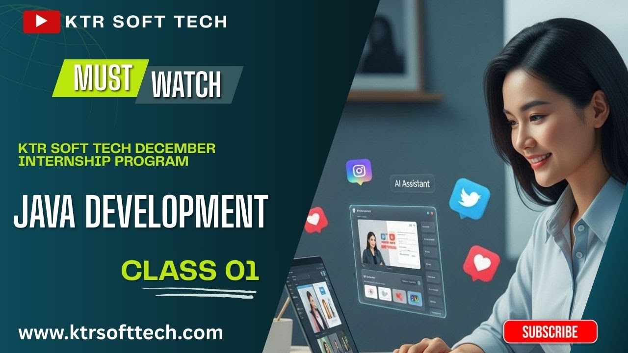 Java Internship Program: Installation and Environment Setup | Java Development | Batch - 15 Dec 2025