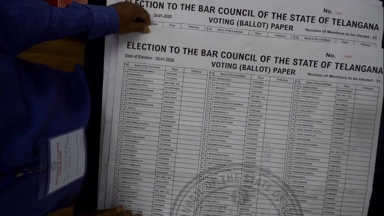 Bar Council Election Counting Day -- 5