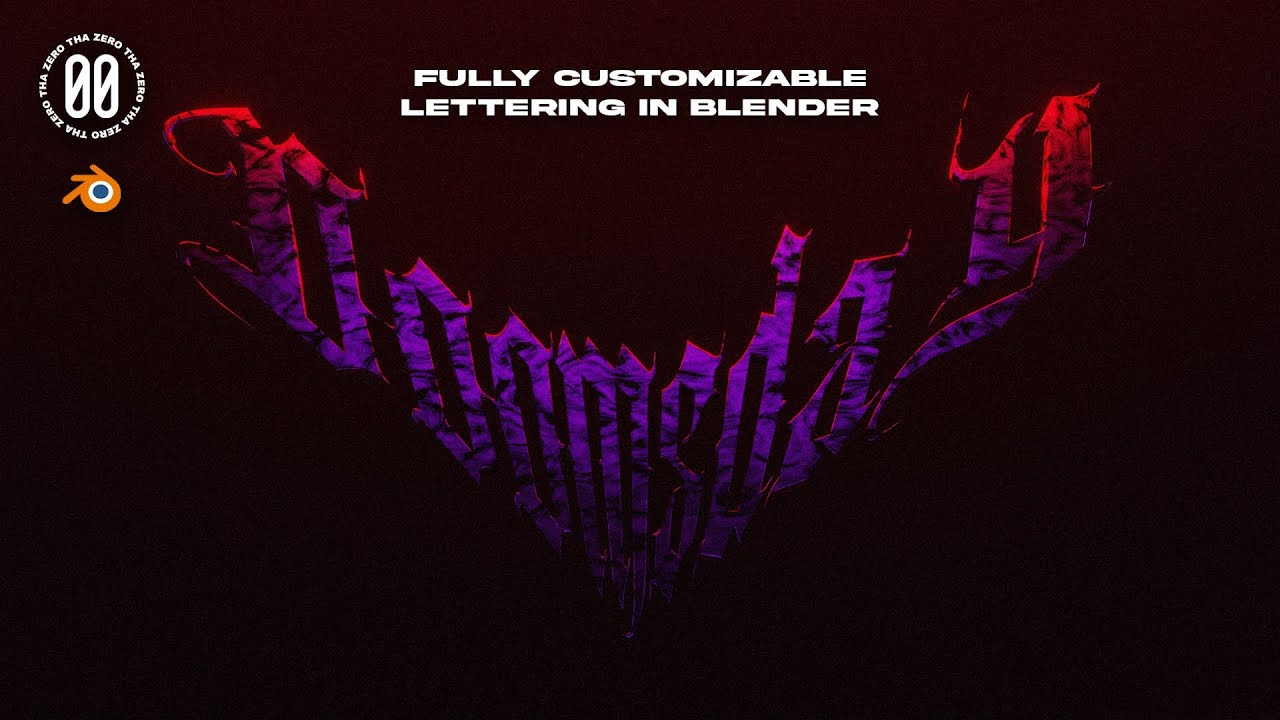 CREATE EDITABLE 3D TEXT IN BLENDER
