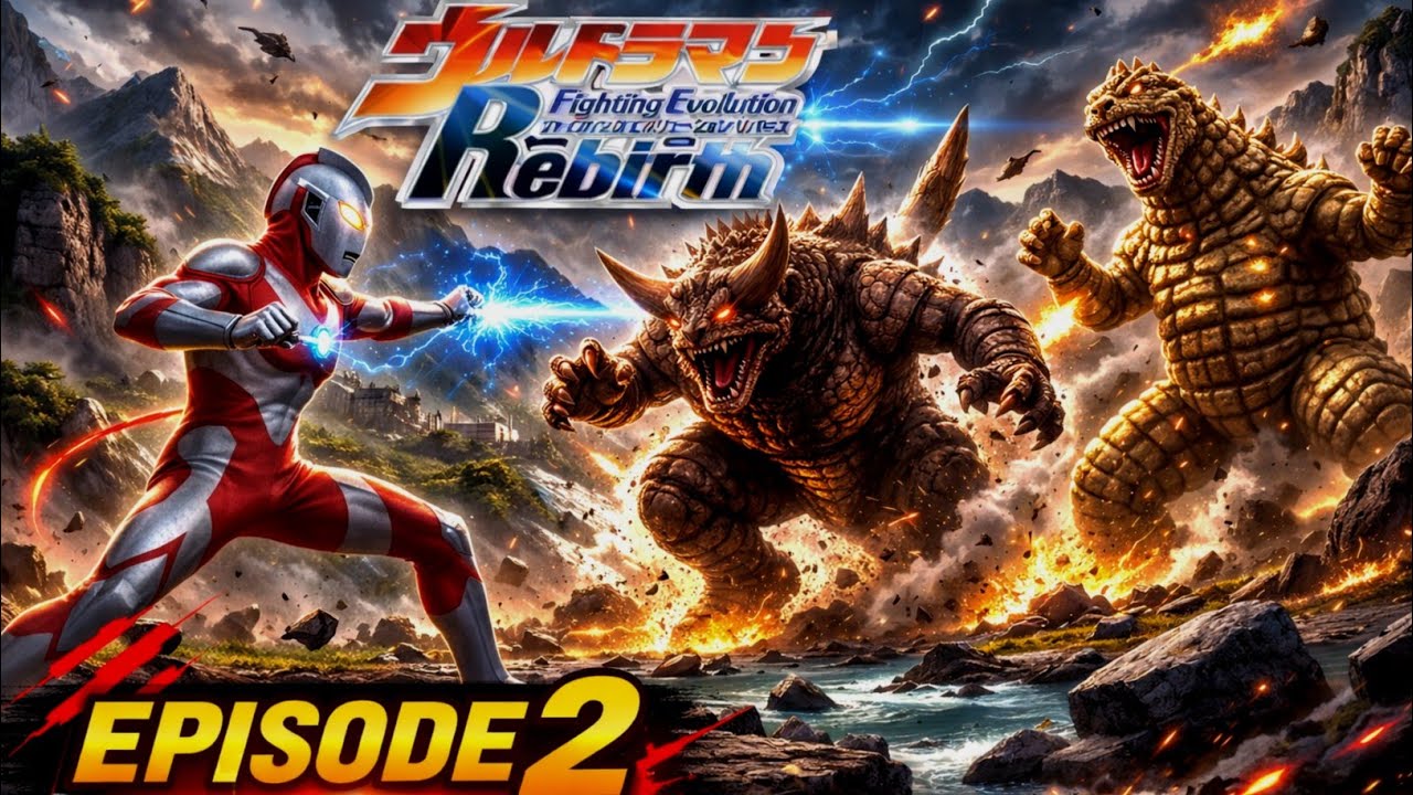 Melawan dua monster sekaligus | ultraman fighting evolution rebirth #2