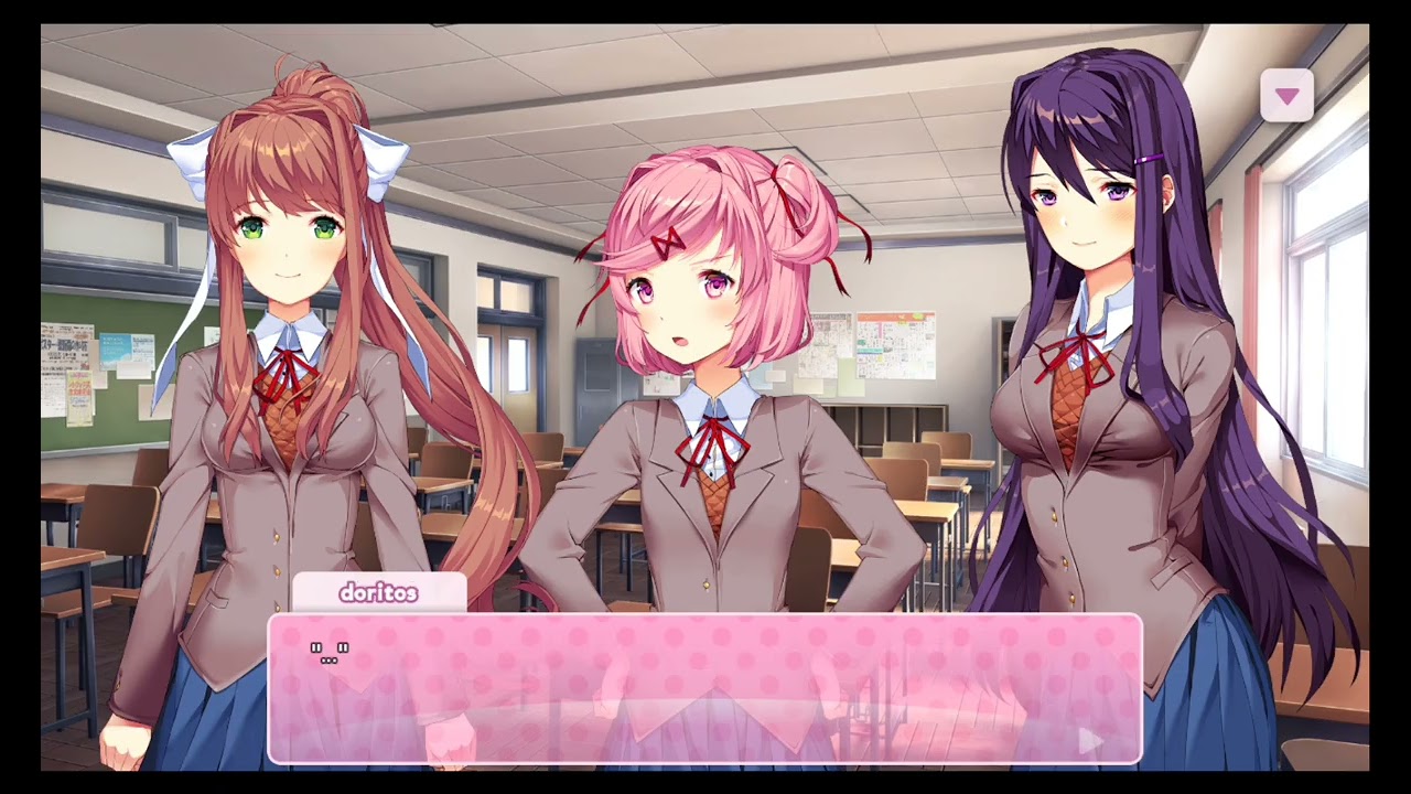 Jugando doki doki 😃 me voy a traum-