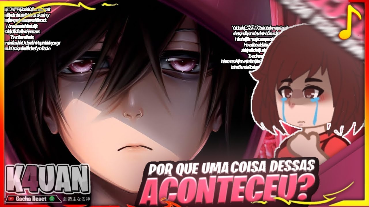 😔🖤 Turma da Mônica ( Jovem ) React ♪ Traumas ♪ ( Yuu Otosaka ) | AniRap | ( Charllote ) Cebolinha As