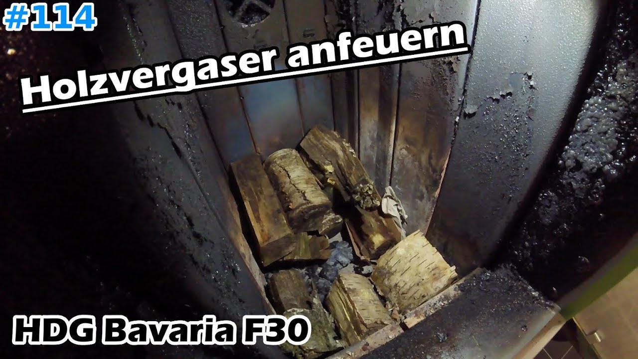 Holzvergaser | Anfeuern meiner Heizung | HDG F30 | Mr. Moto