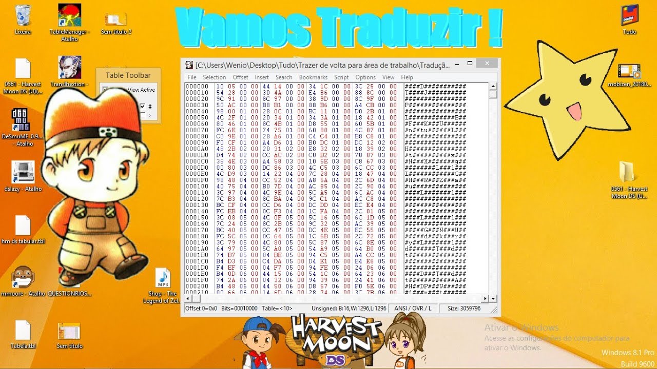 Como traduzir uma ROM! | Criando uma Tabela parte 1
