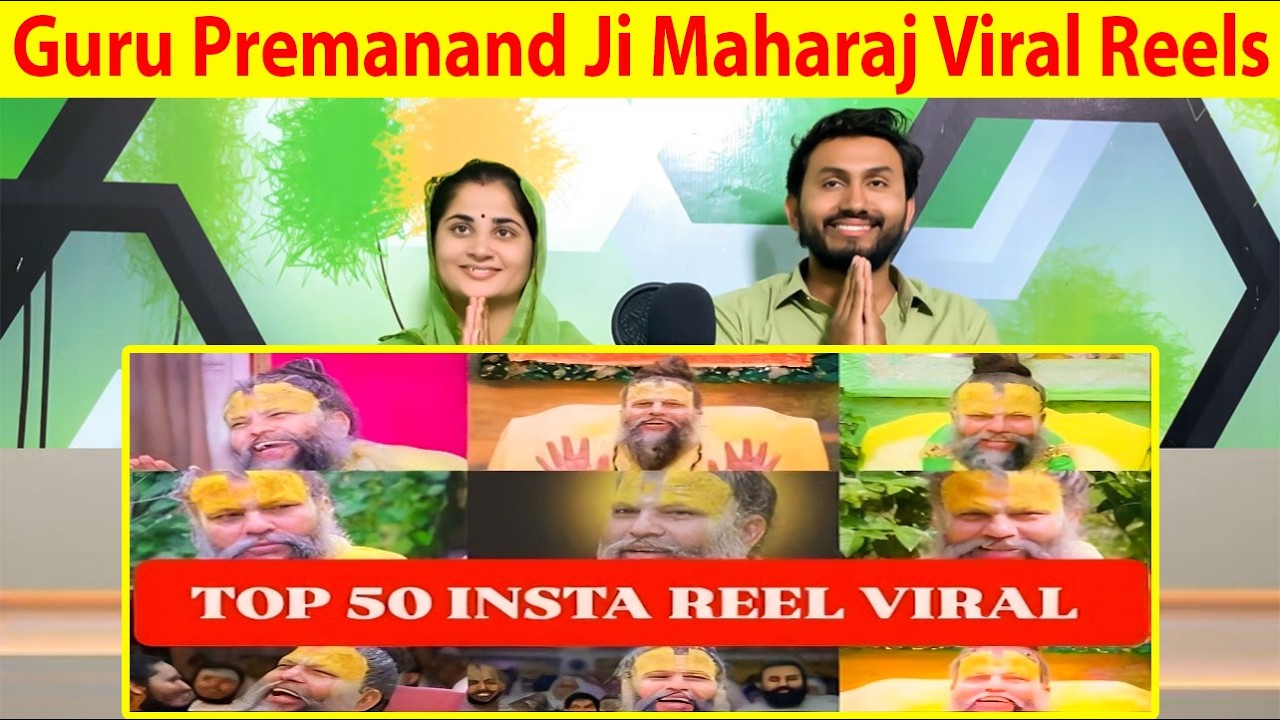 Guru Premanand Maharaj Top 50 INSTAGRAM REEL VIRAL 2024 Premanand Ji Pakistani Hindu Reaction