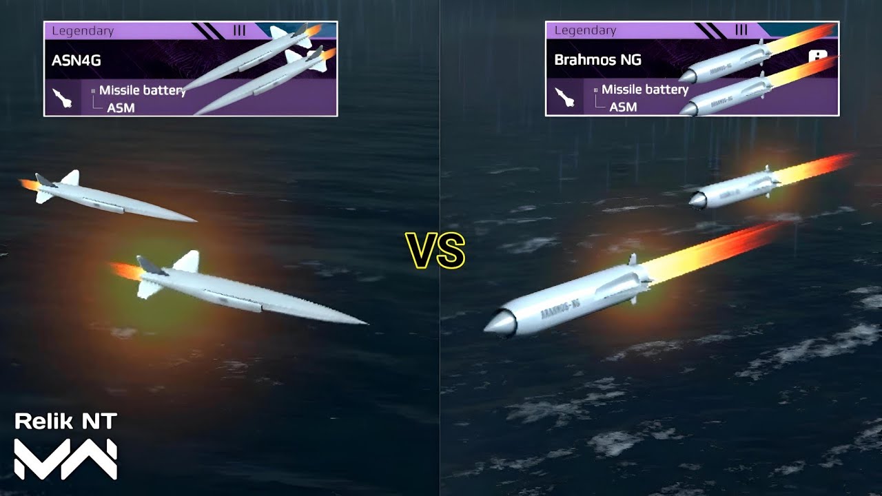 Brahmos NG vs ASN4G | Missile Test Against Air Defence - Modern Warships 