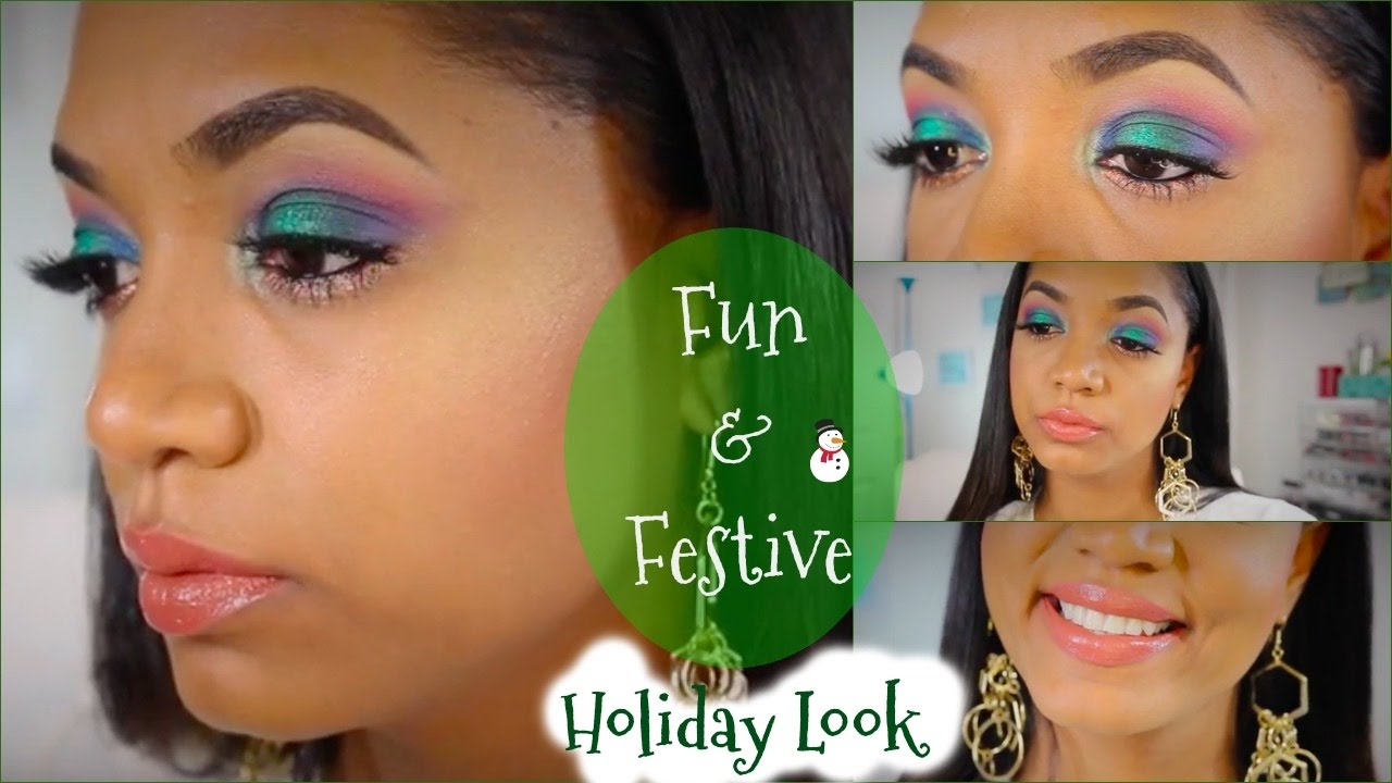 🎄 Fun & Festive | Colorful Holiday Makeup TUTORIAL 🎄