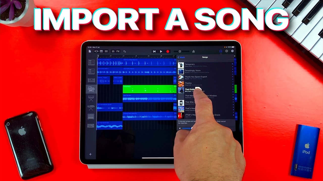 Как импортировать песню в GarageBand для iOS