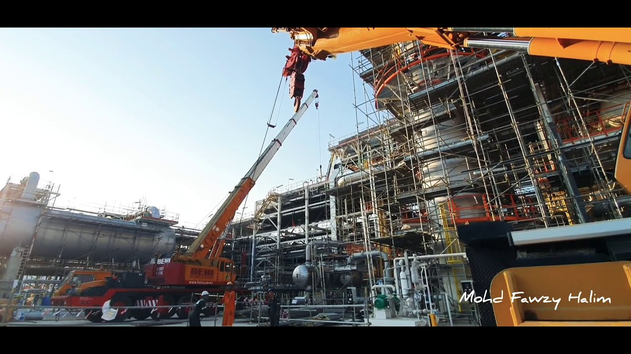 Crane KATO KA1300SL power jib demostration