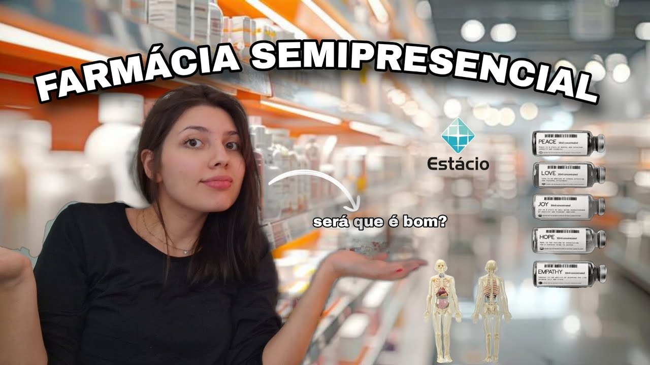 FARMÁCIA NO SEMIPRESENCIAL / estácio, como funciona , será que é bom? #faculdade  #farmacia #semi