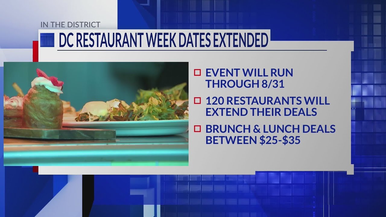 DC Summer Restaurant Week extended until end of August