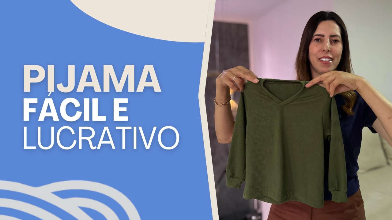 Costurando um Pijama FÁCIL e LUCRATIVO em apenas 15 minutos