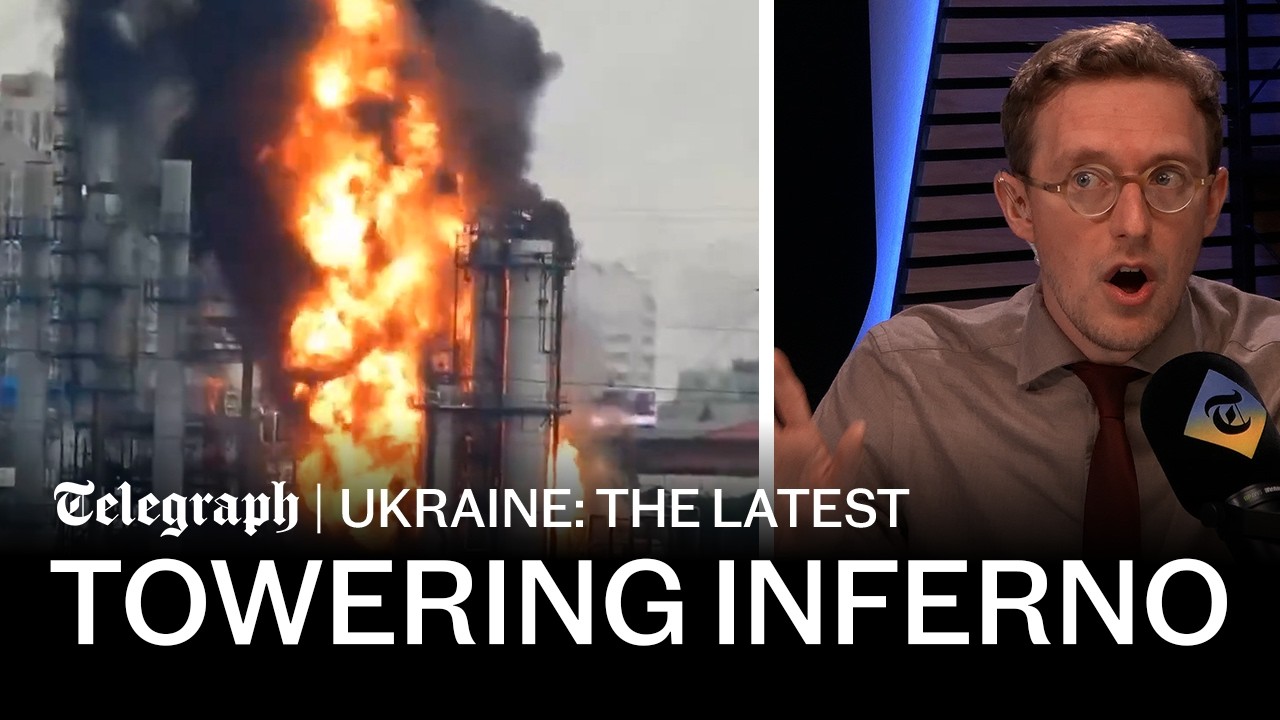 'Revenge strike' as Ukraine hits major Moscow oil refinery | Russia-Ukraine latest war news
