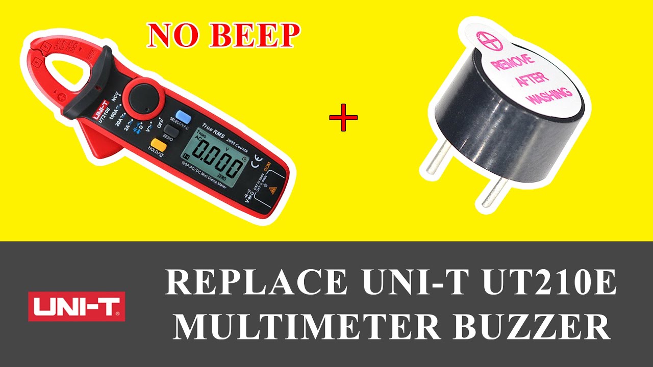 How to Repair No Beep Sound Problem on the UNI-T UT210E | Mini Clamp Meter | Replacing Buzzer
