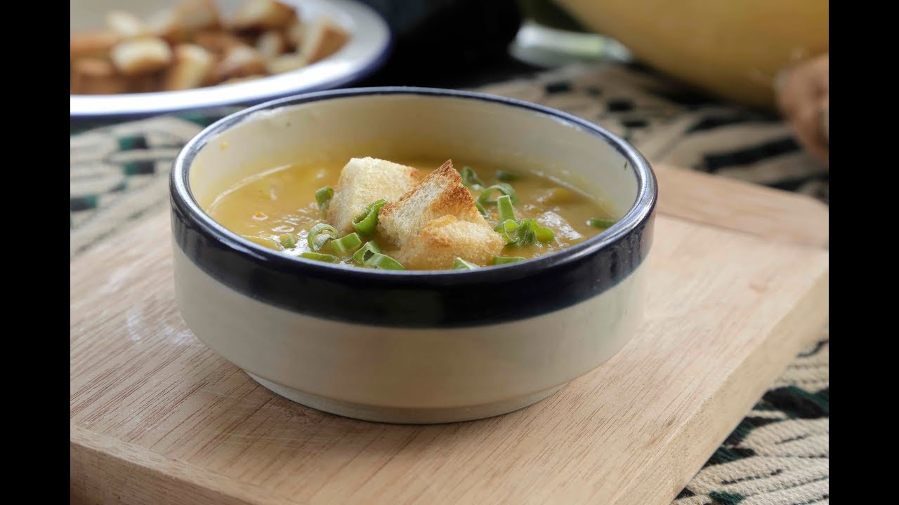 Sopa de calabaza con camote