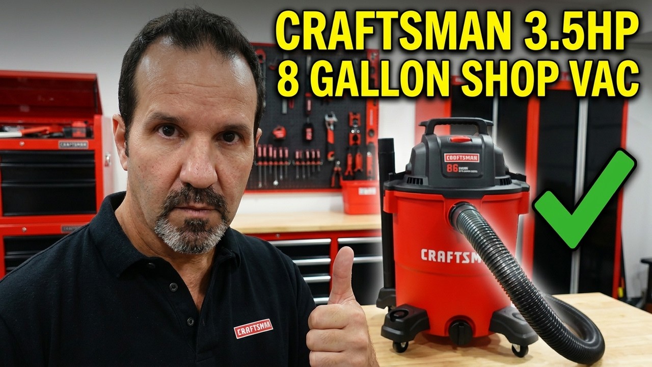 Craftsman 8Gallon 3.5 HP Wet Dry Shop Vac 110 CFM Review CMXEVCVVCM811