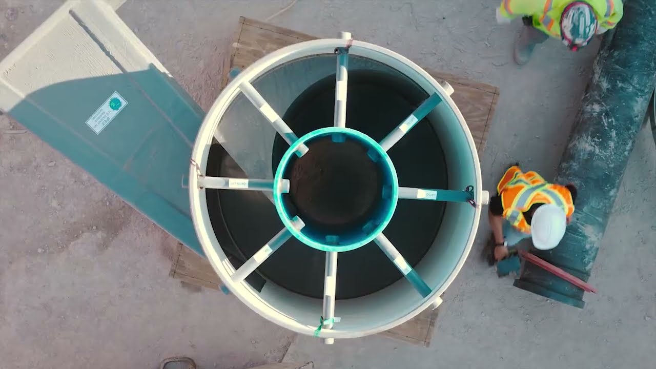 World’s Largest Raw Wastewater Energy Transfer System featuring Vortex Flow™ by IPEX