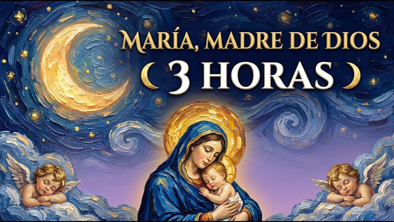 María, Madre de Dios 🌙 3 Horas Música Católica para Dormir | Oración y Descanso