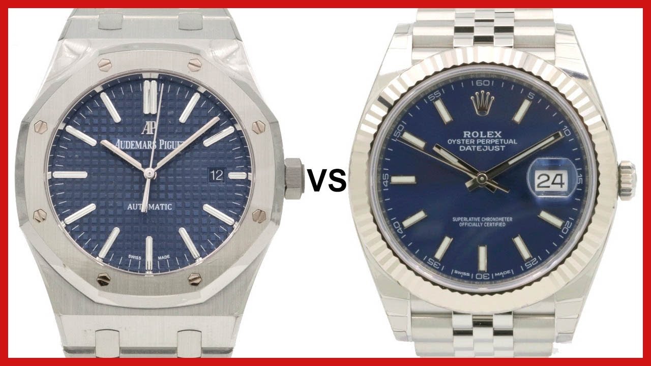 ▶ Audemars Piguet Royal Oak 15400ST и Rolex Datejust 41 Blue Index, Steel Jubilee — СРАВНЕНИЕ