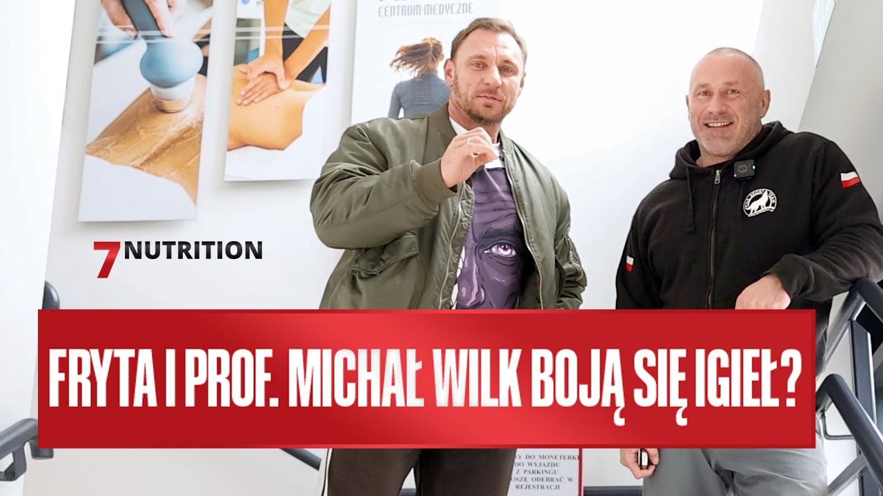 Fryta sprawdza swój bark,  prof. Michał Wilk kolano. Z wizytą u dr Roberta Trybulskiego