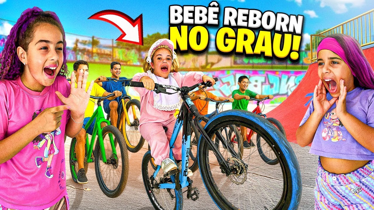 A BEBÊ REBORN CAIU DANDO GRAU DE BIKE - A VALENTONA APARECEU NOVAMENTE
