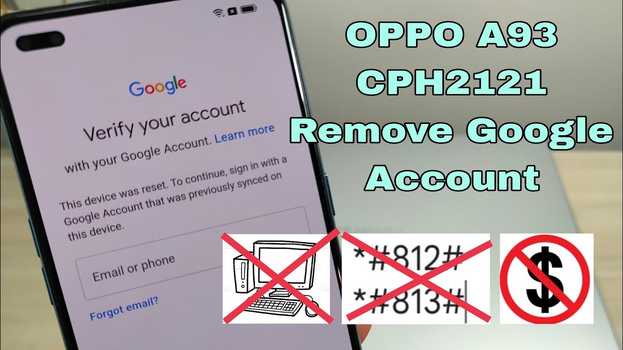 Without PC!!! Android 11! Oppo A93 (CPH2121), Remove Google Account, Bypass FRP.