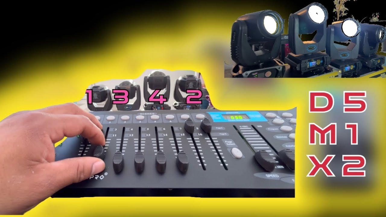 😱Cómo hacer movimientos Circulares  de roboticas  en Dmx 512 | Paso a Paso ✅