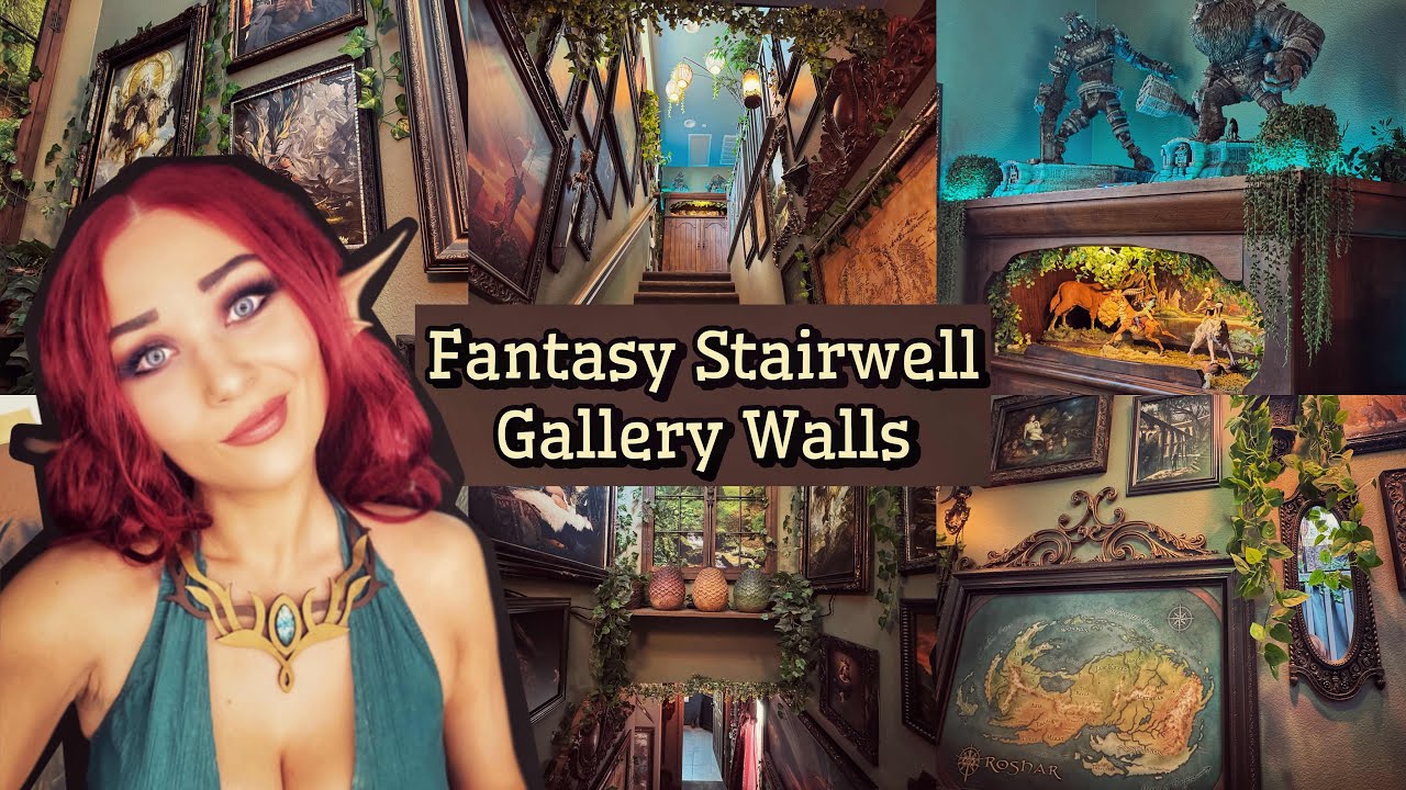 ✨Fantasy Stairwell✨ Экскурсия по стенам галереи: от причудливой сказки до средневекового фэнтези