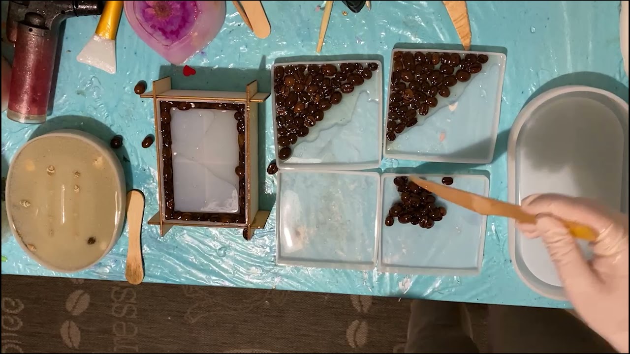 Epoxy Resin with Coffee Beans