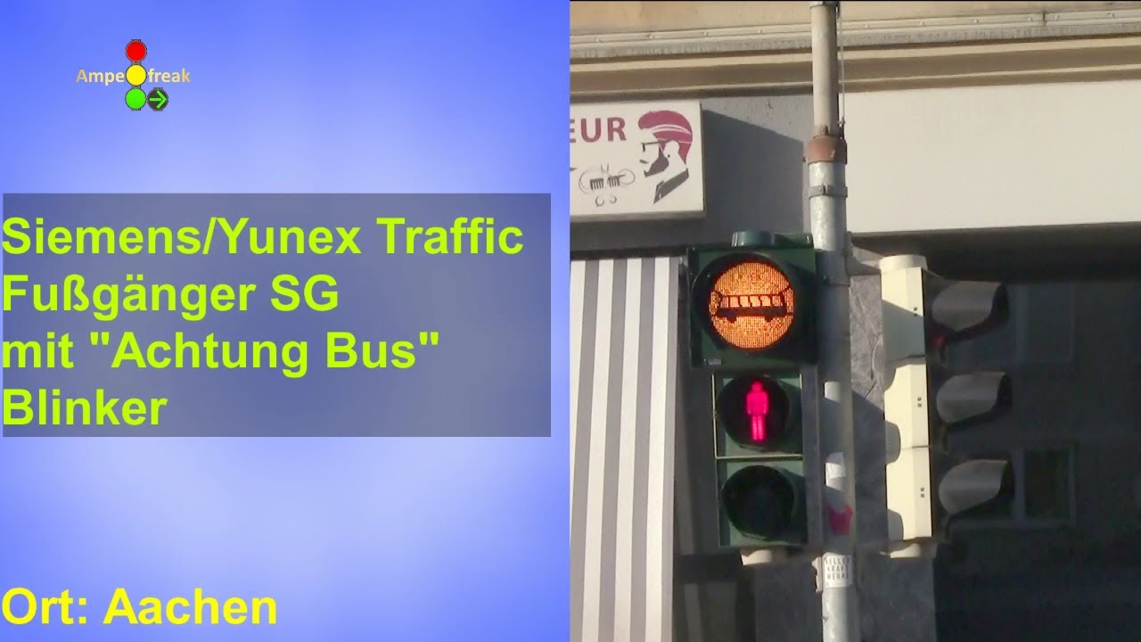 Siemens/Yunex Traffic Fußgänger LSA mit 