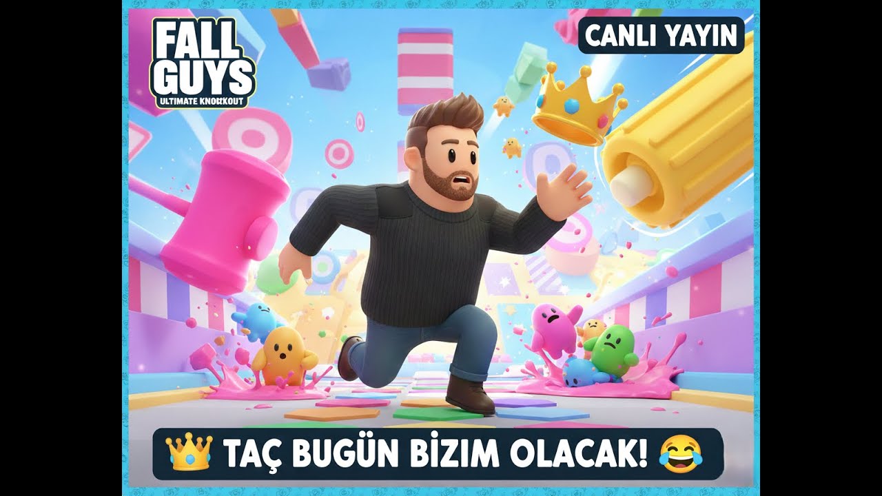 BUGÜN TAÇ BİZİM! 👑 Fall Guys Canlı Yayın Bölüm - 2
